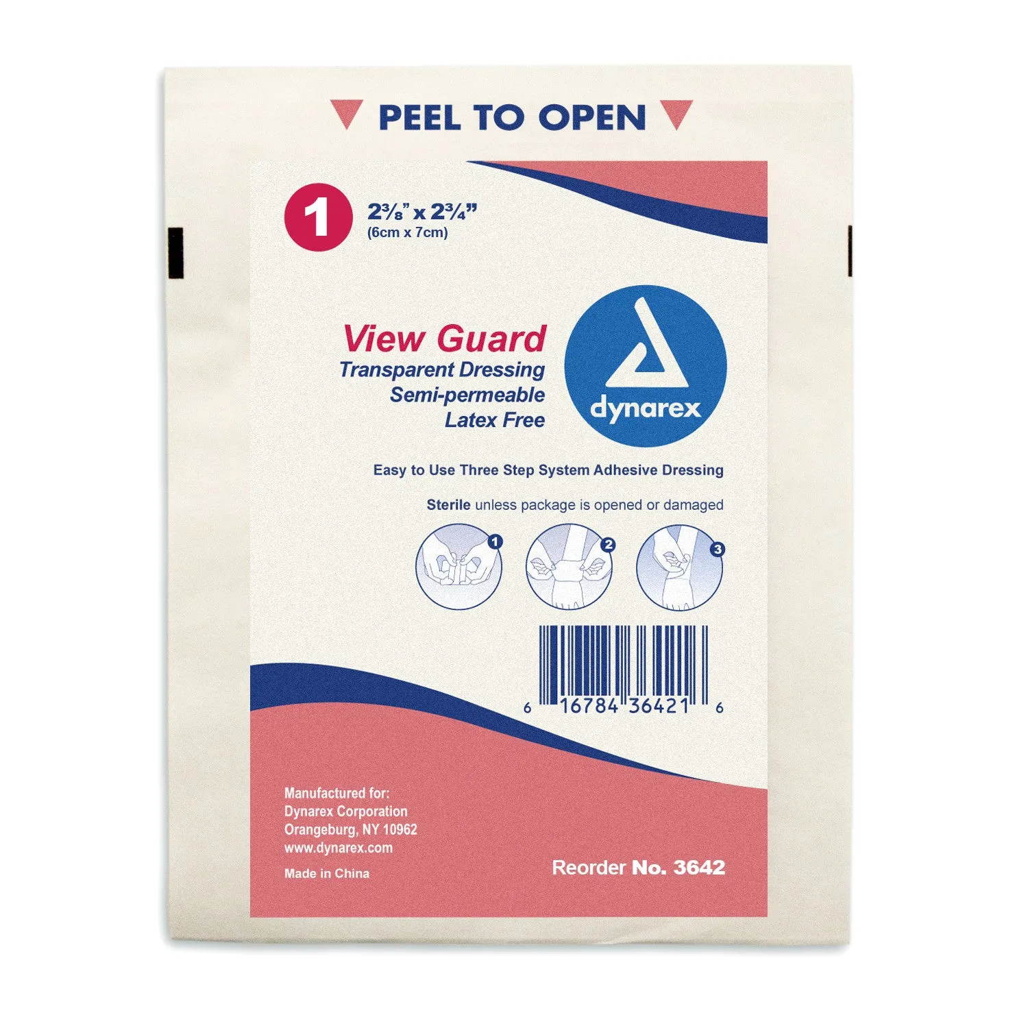 Dressing Thin Film Transparent Wound Sterile ViewGuard Assorted Sizes by Dynarex