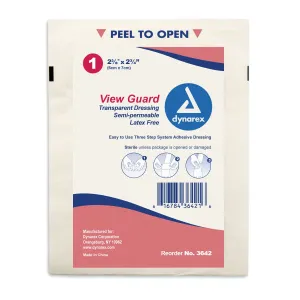 Dressing Thin Film Transparent Wound Sterile ViewGuard Assorted Sizes by Dynarex