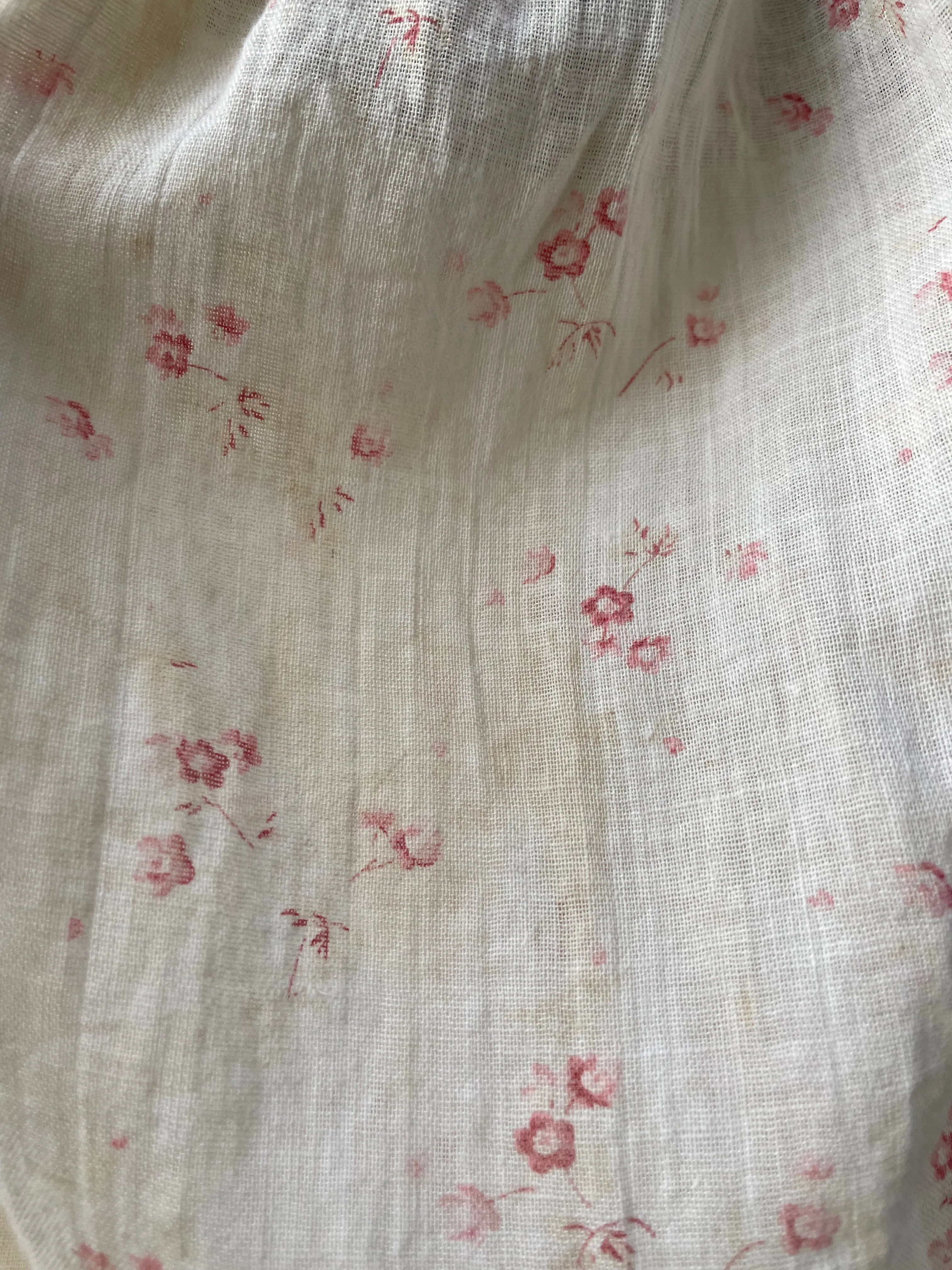 Early 1900s Ditsy Floral Calico Ethereal Blouse