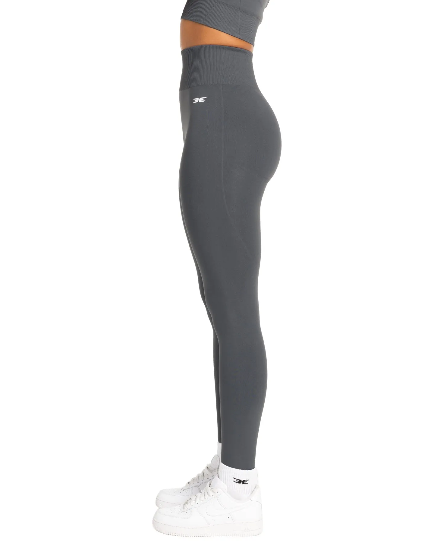 Elite Seamless V2 Leggings - Grey (Subtle Scrunch)
