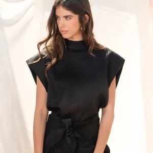 ELLA STRUCTURED LINEN SHIRT