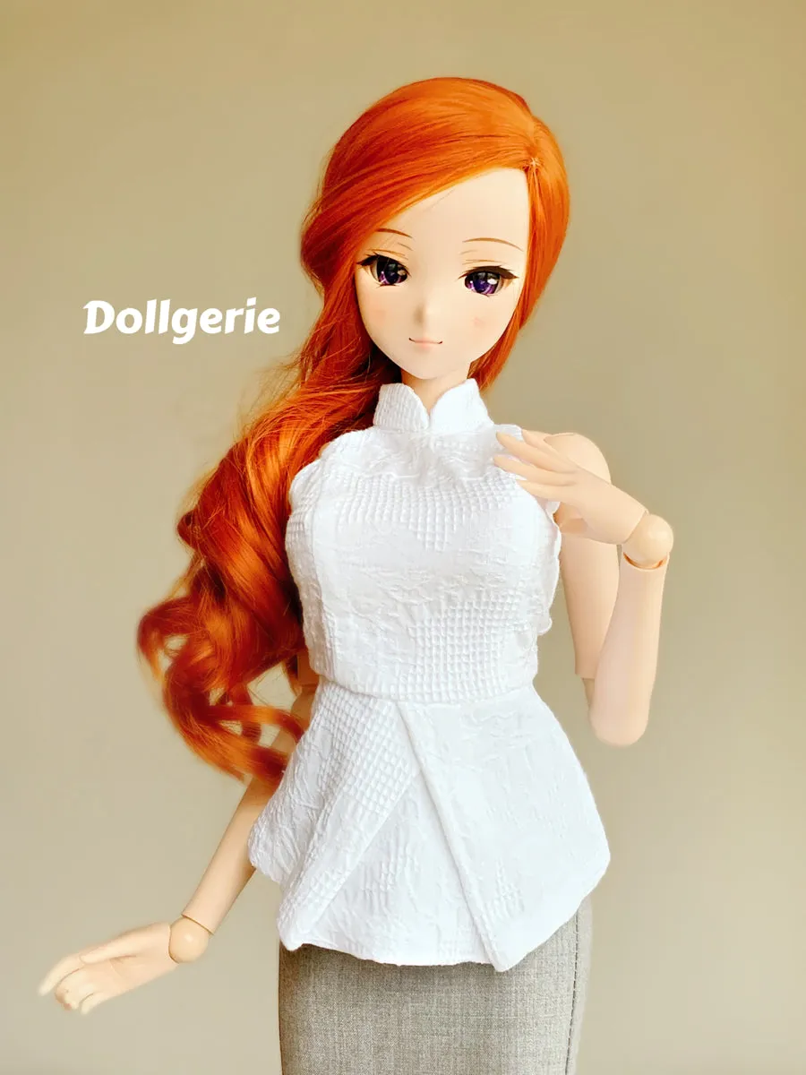 Embroidered Oriental Neck Sleeveless Top for SmartDoll / DD
