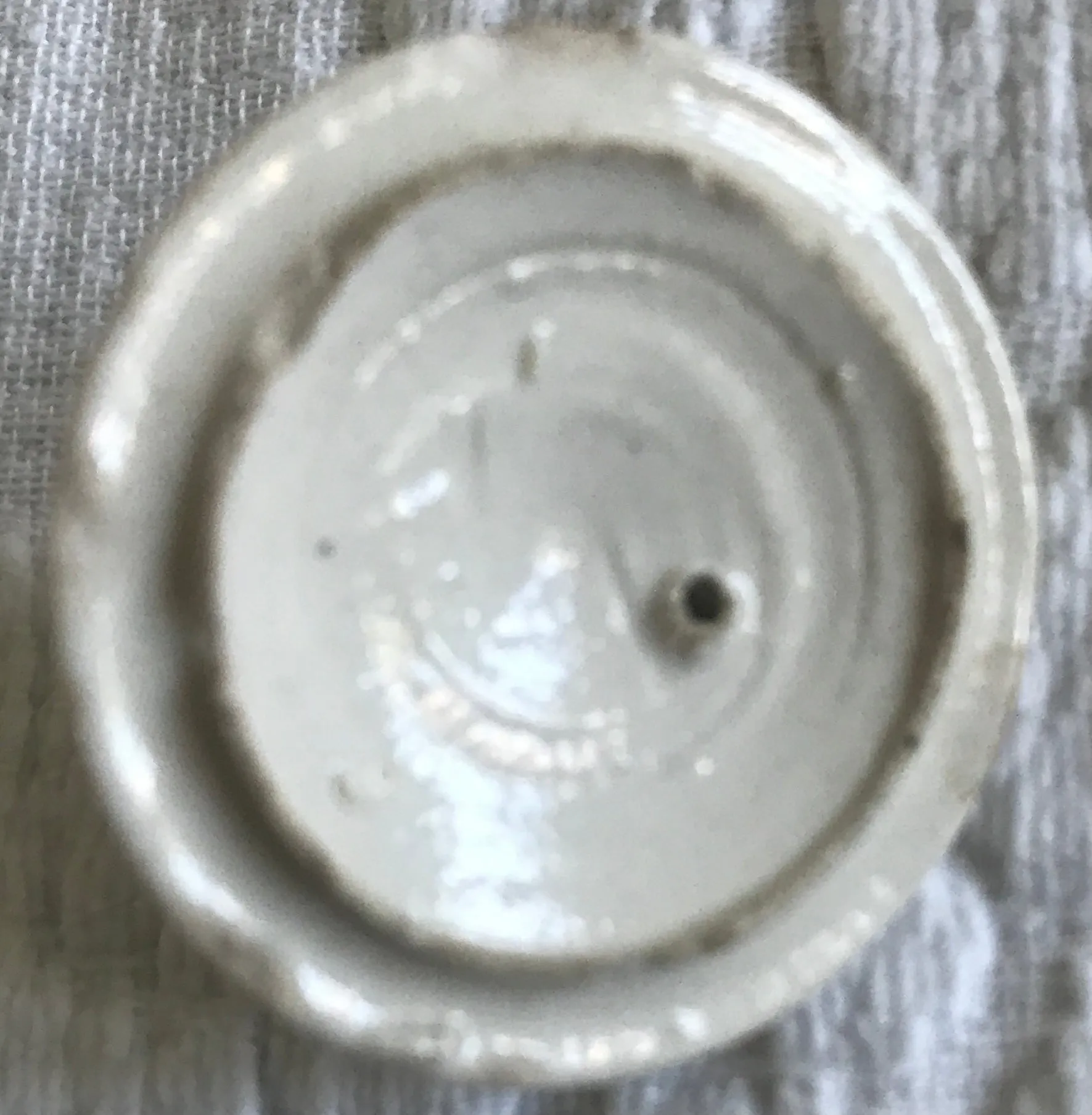 English 18th Century Salt-Glaze Stoneware Miniature Teapot and Cover.