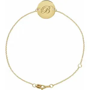 Engravable Disc Bracelet BRC898