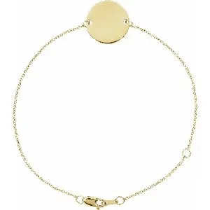 Engravable Disc Bracelet BRC898