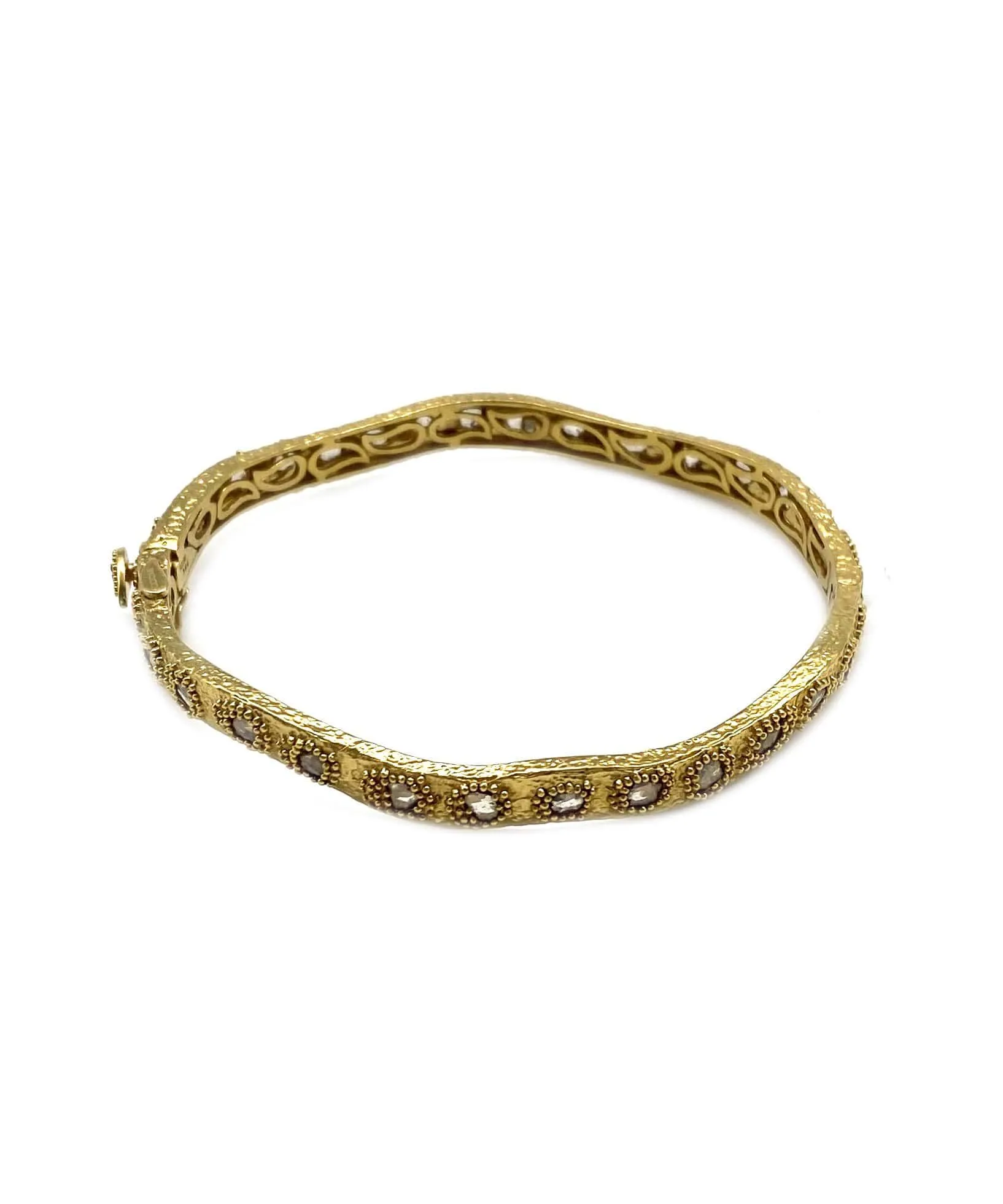 Eternity Wavy 20K Yellow Gold Bracelet