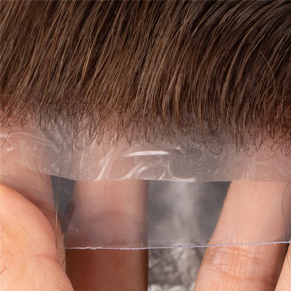 European Hair Thin Skin V-loop Color #4 Hair Systems