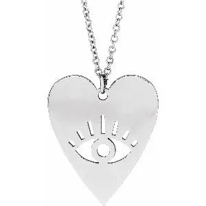 Evil Eye Heart 16-18" Necklace 87780