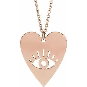 Evil Eye Heart 16-18" Necklace 87780