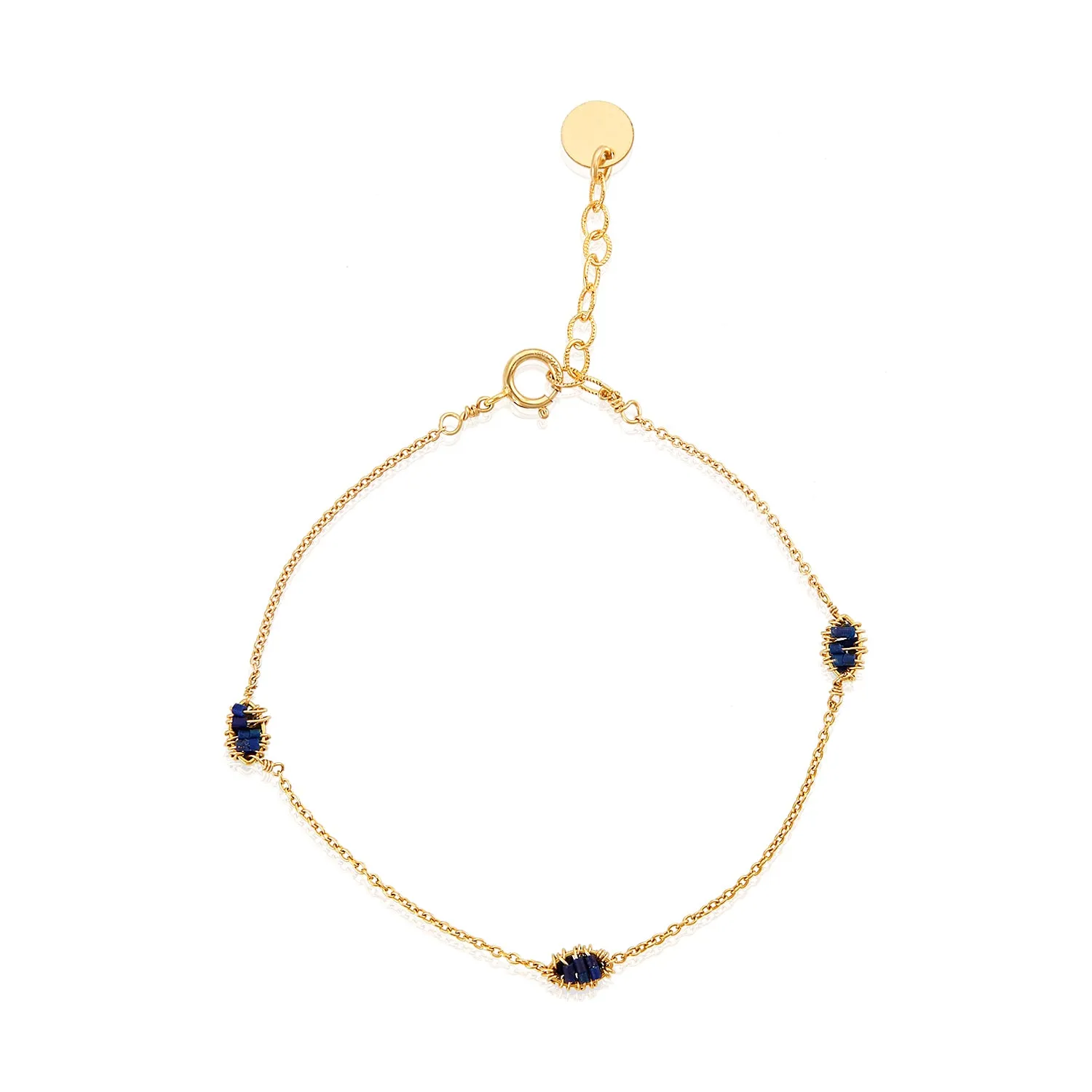 Evil Eye Lapis Bracelet