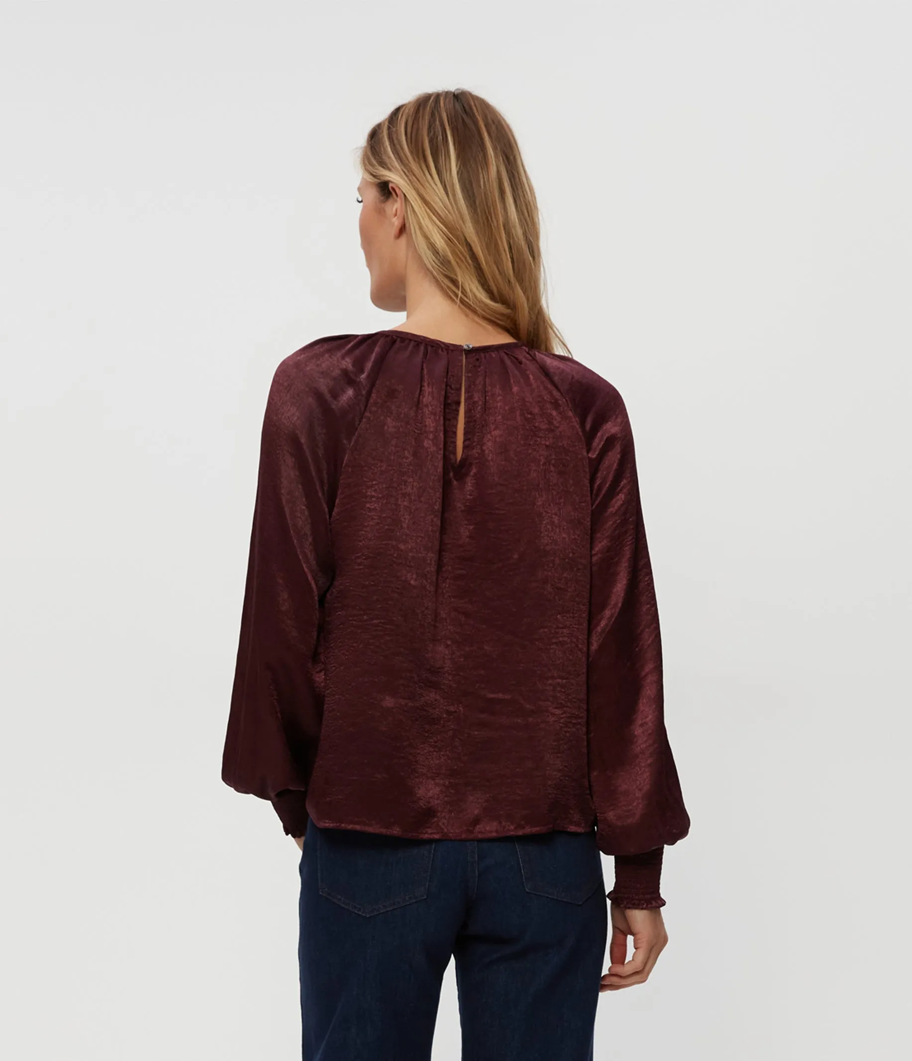 Fabi Hammered Satin Top