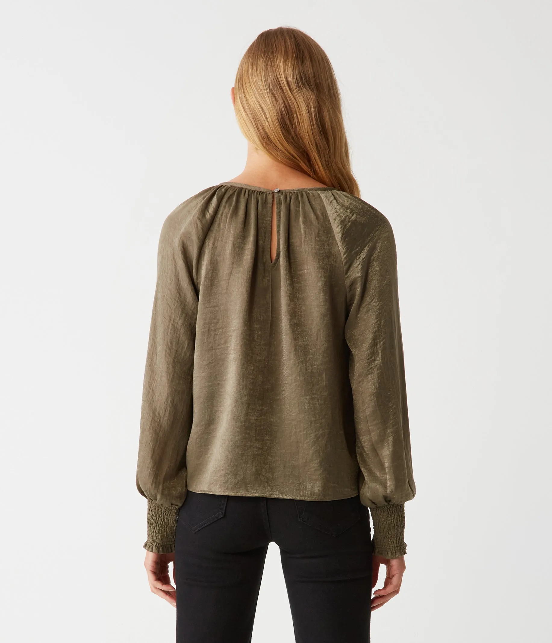 Fabi Hammered Satin Top
