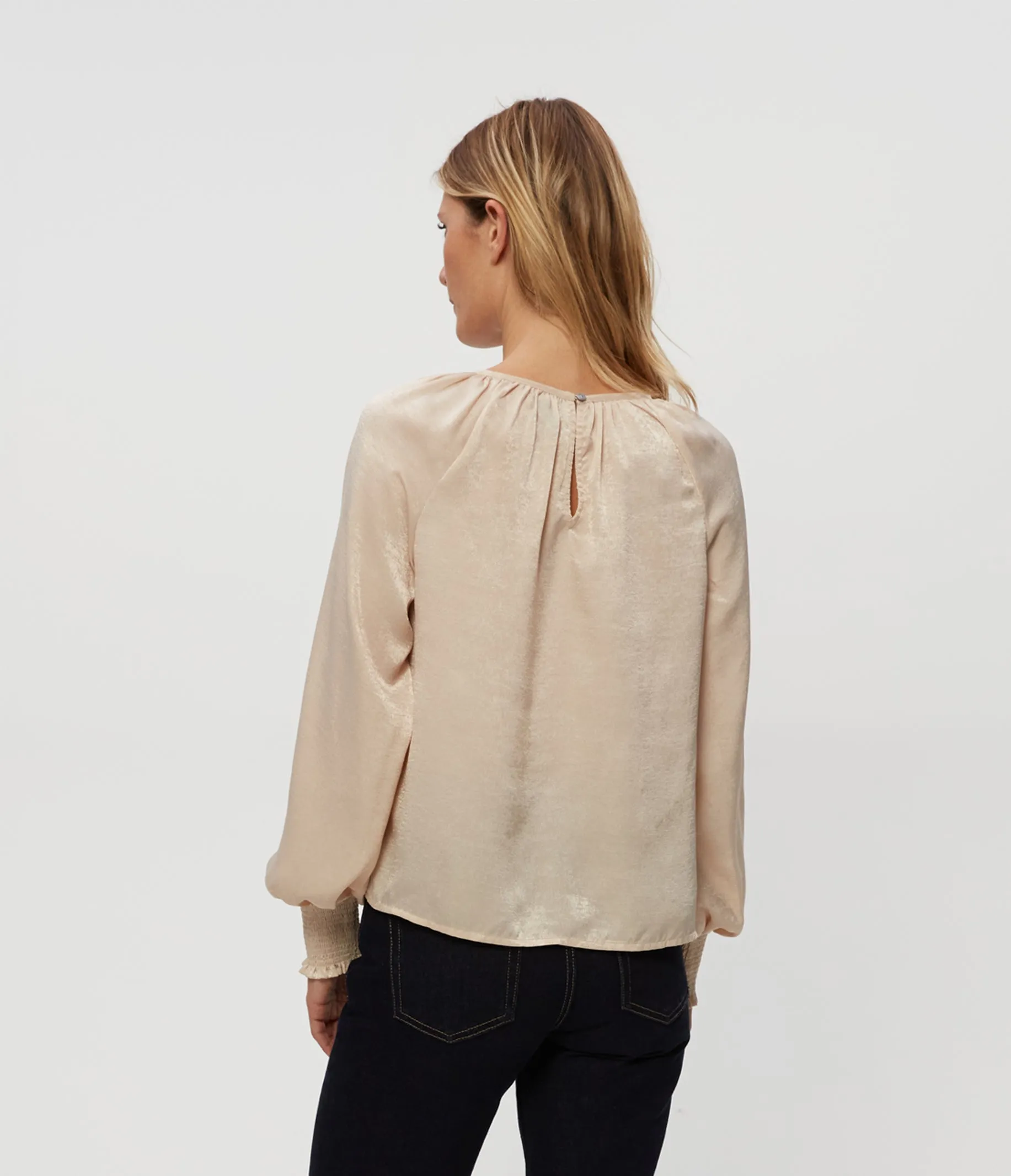 Fabi Hammered Satin Top