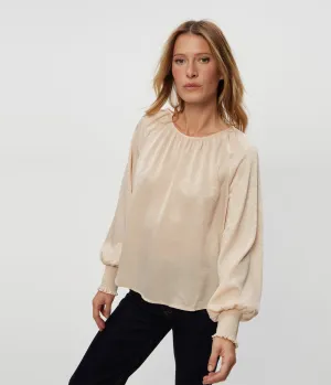 Fabi Hammered Satin Top