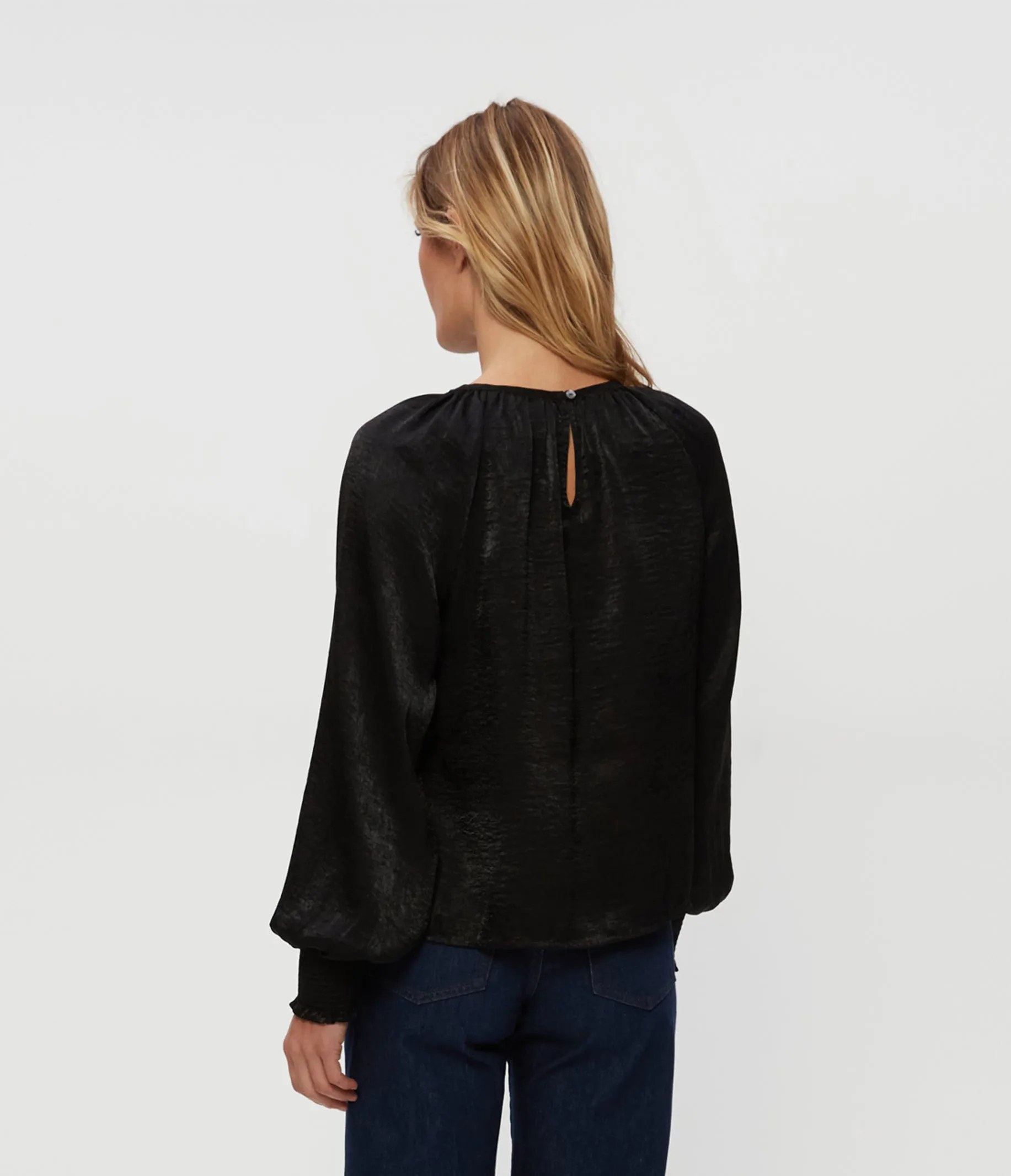 Fabi Hammered Satin Top