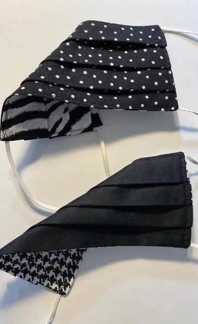 FACE MASKS! PLEATED OR ROUNDED! NOW ADJUSTABLE!!