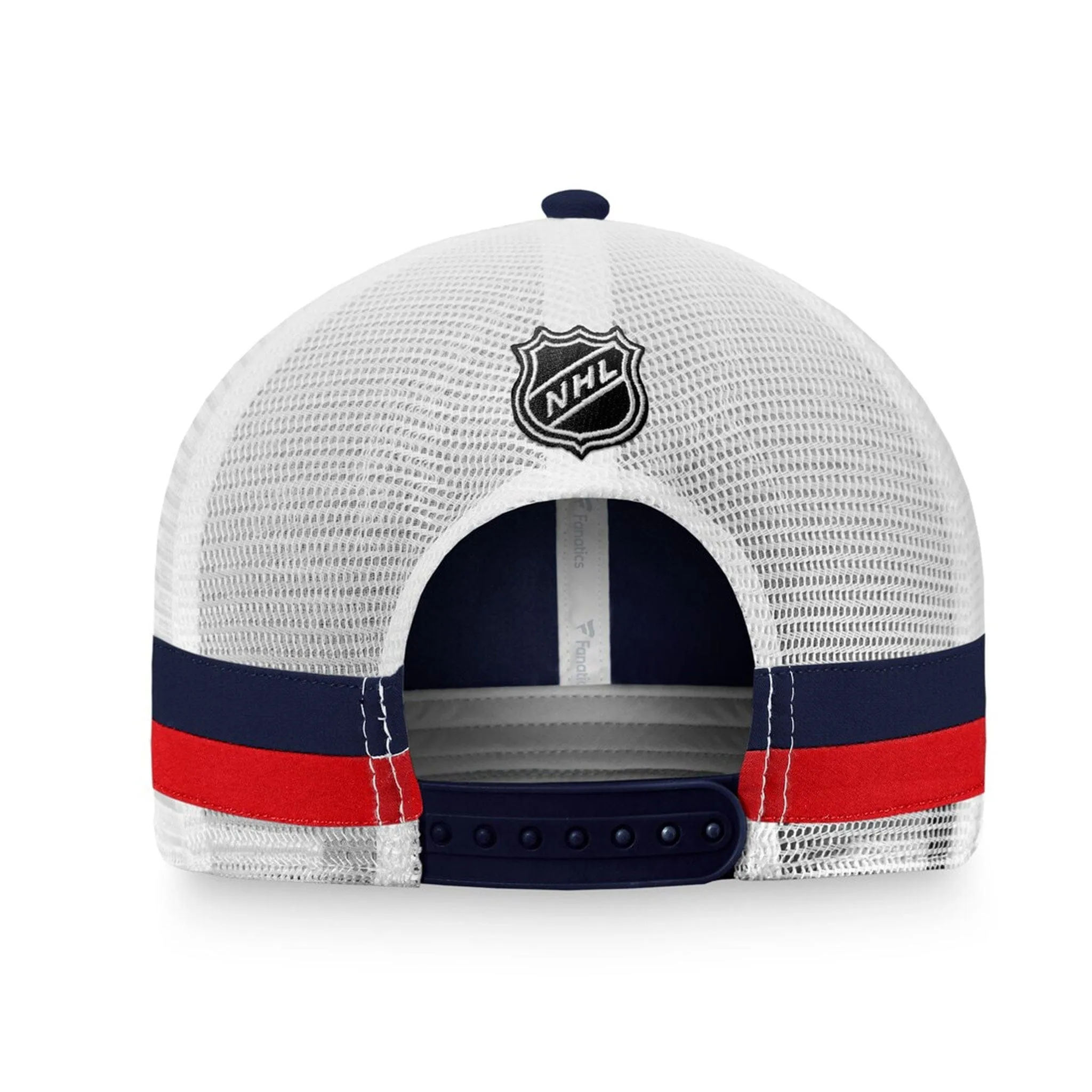 Fanatics Fundamental Structured Trucker w/Stripes Hat - Montreal Canadiens