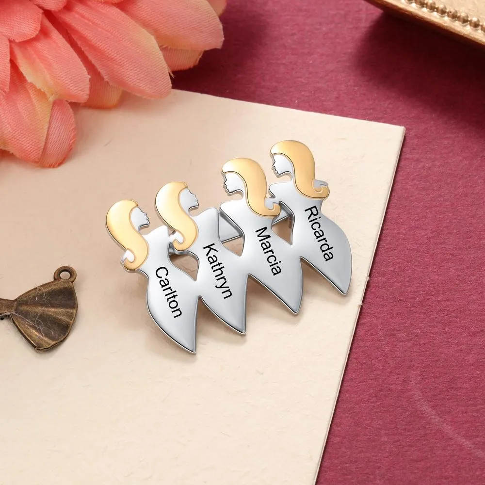 Fantastic Four Sisters Custom Pin