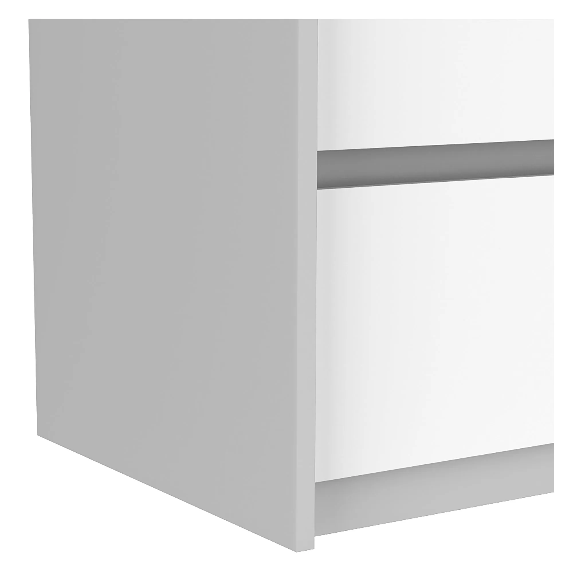 Farona night table for bedroom decoration, grey & white