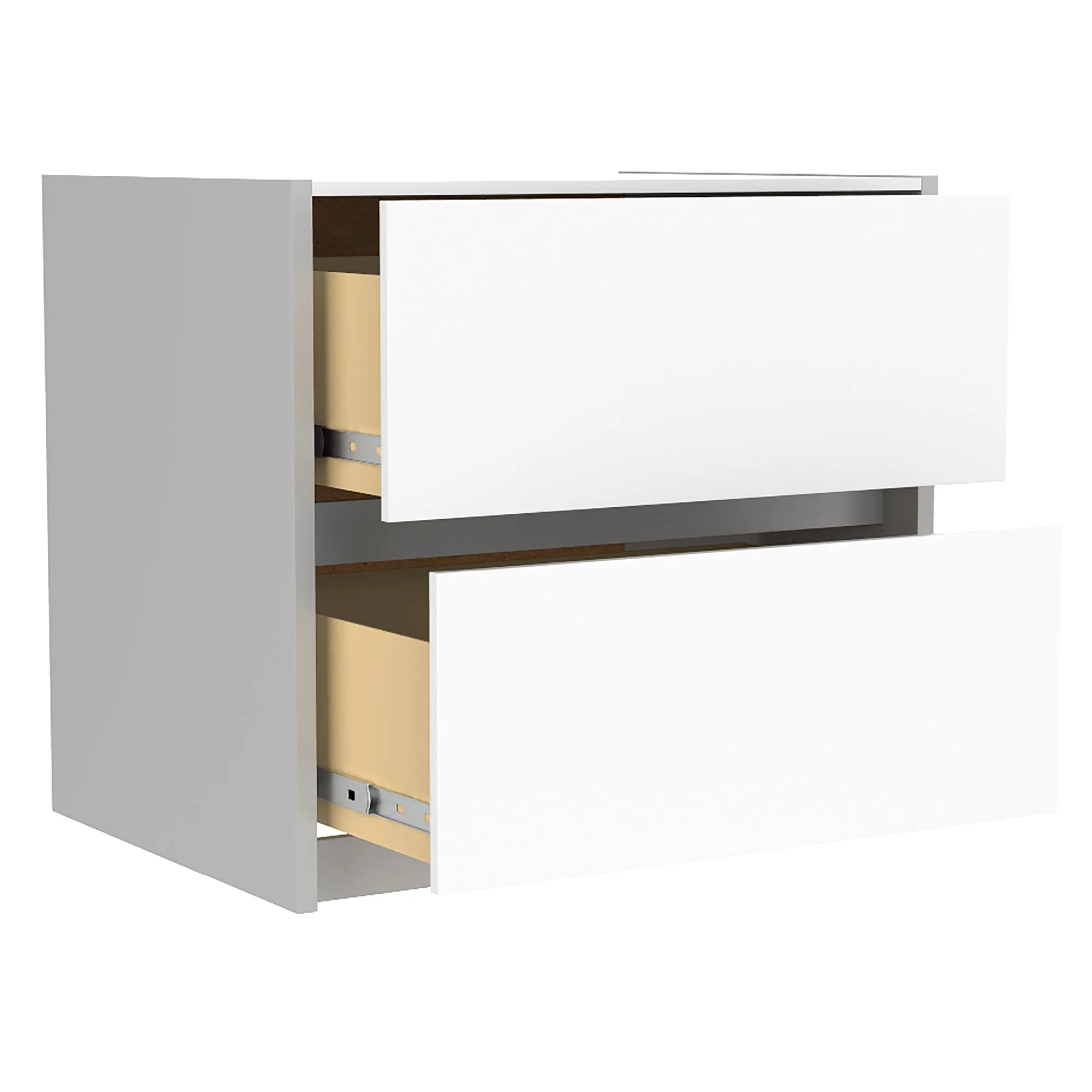 Farona night table for bedroom decoration, grey & white