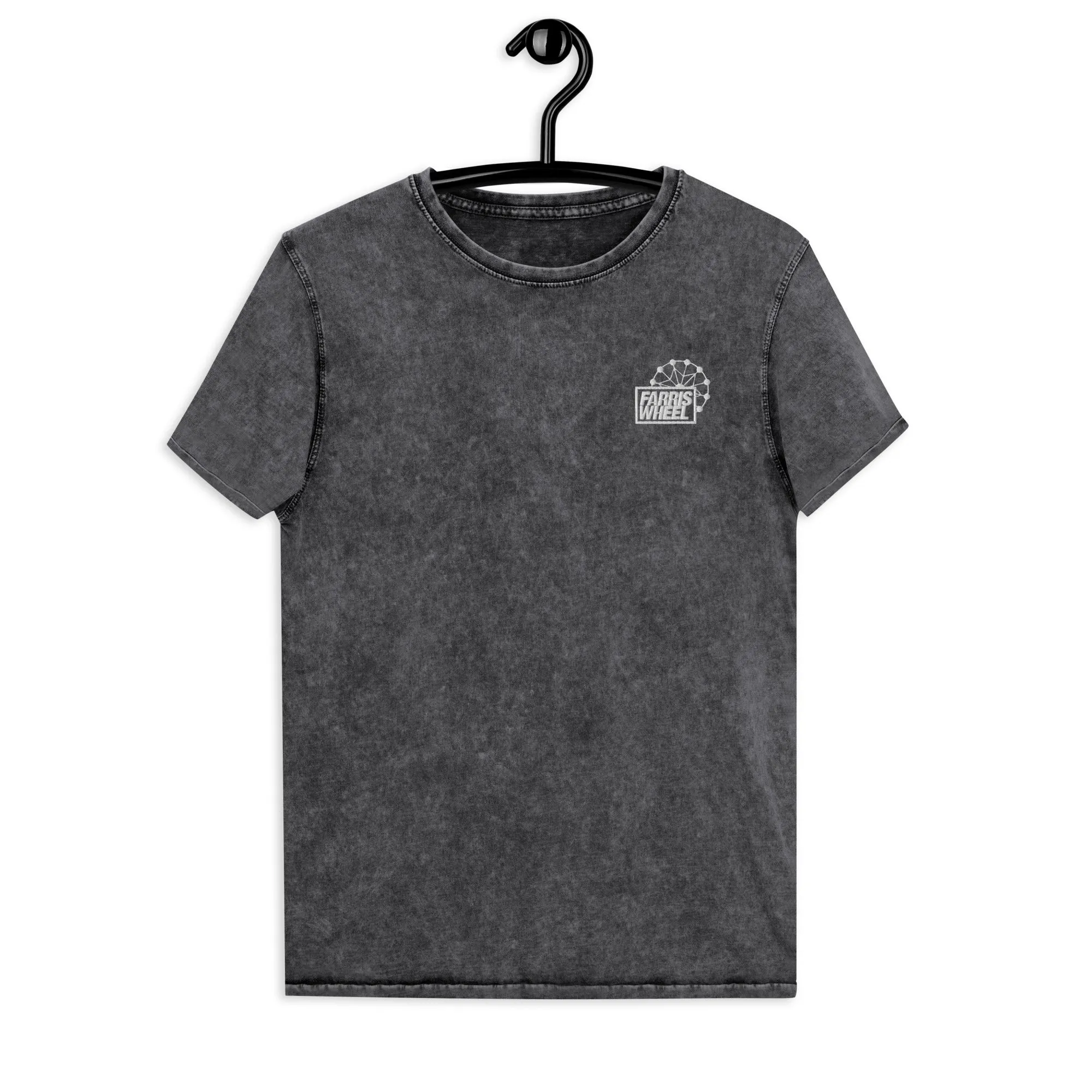 Farris Wheel Unisex Acid Wash Denim T-Shirt