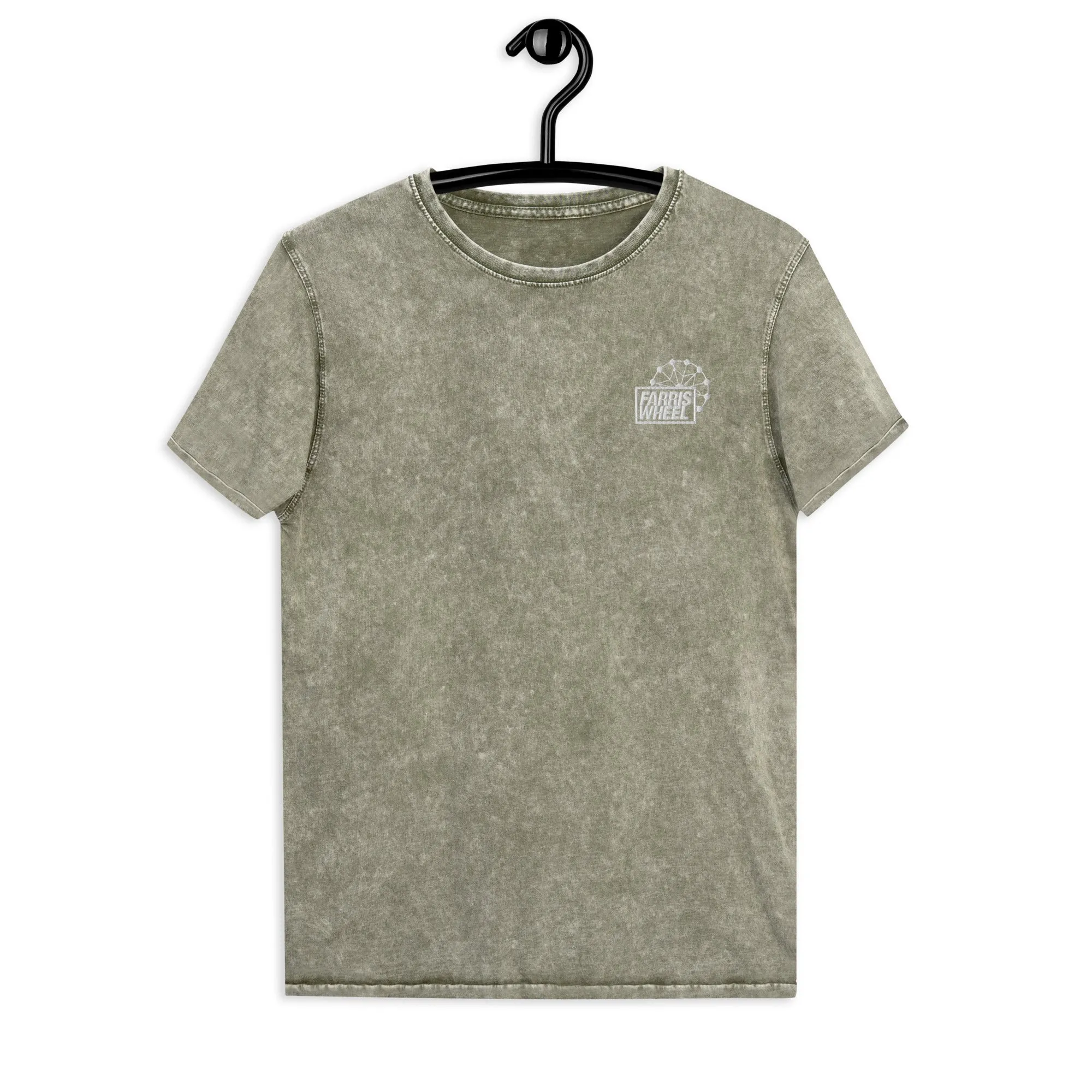 Farris Wheel Unisex Acid Wash Denim T-Shirt