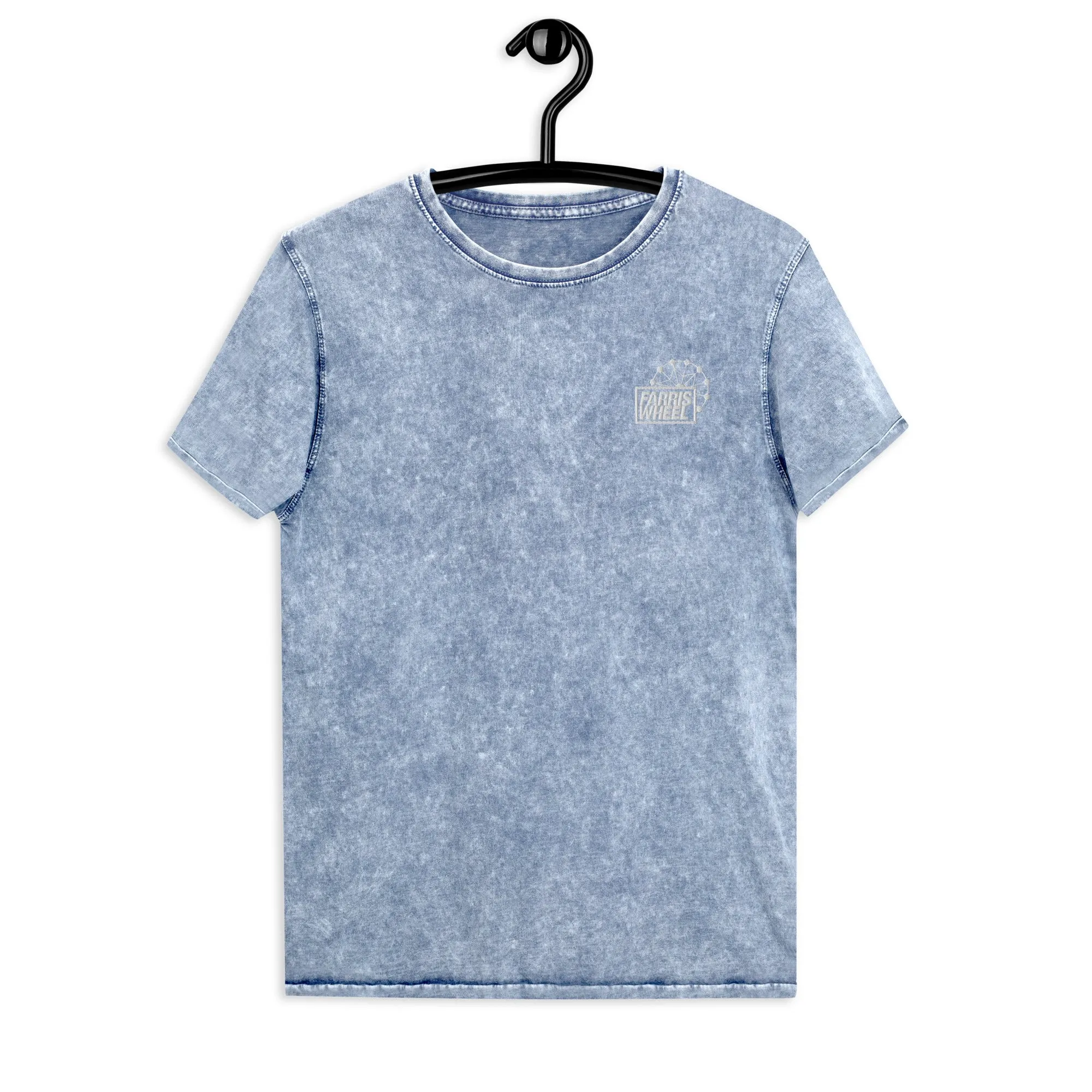 Farris Wheel Unisex Acid Wash Denim T-Shirt