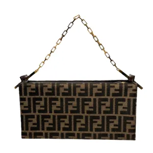 Fendi Brown Structured Chain Bag