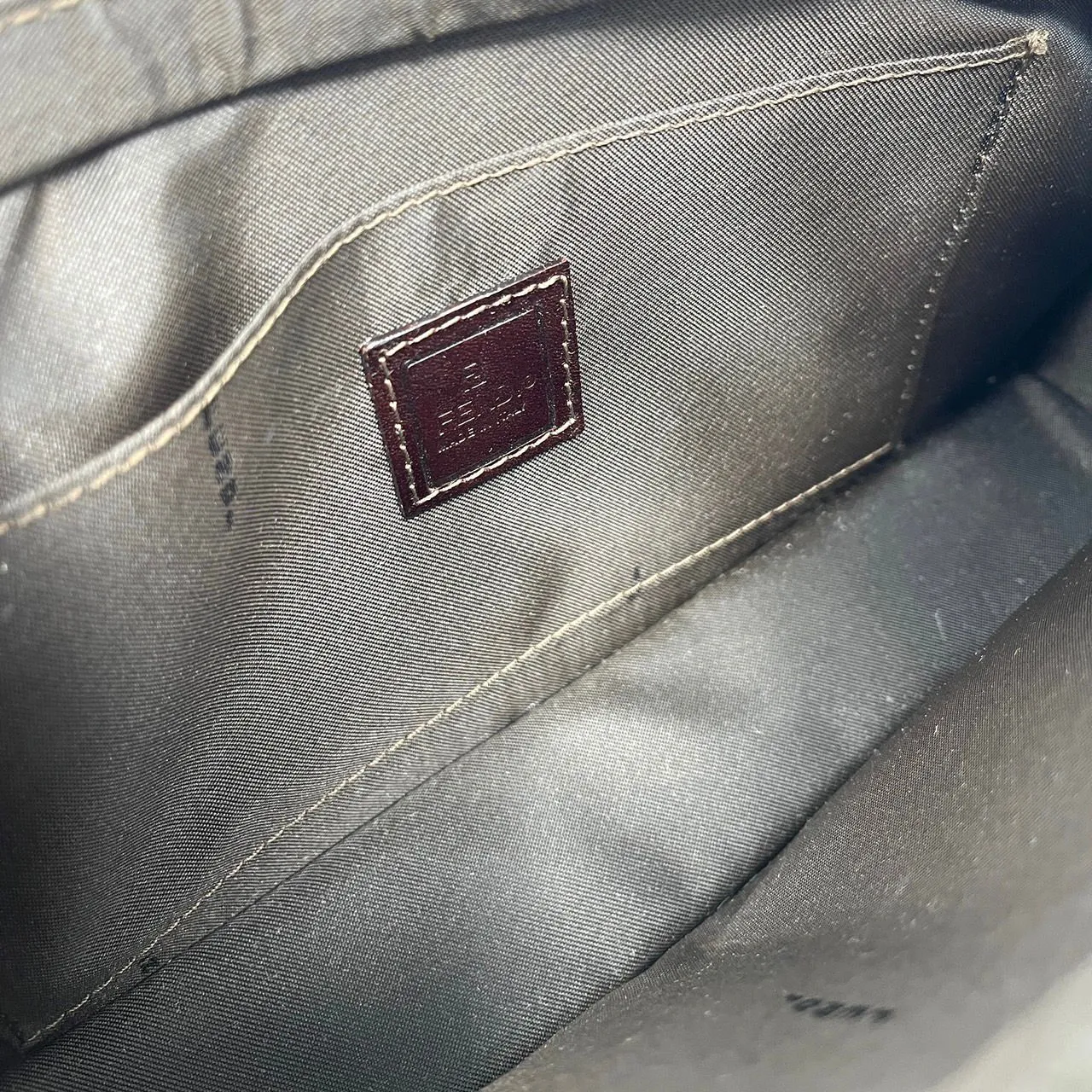 Fendi Brown Structured Chain Bag