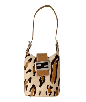 Fendi Cheetah Structured Mini Shoulder Bag