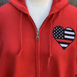 Firefighter Gift -Thin Red Heart