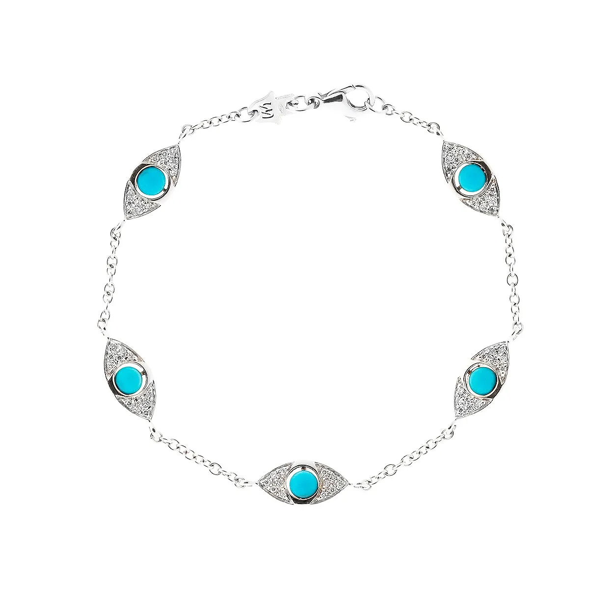 Five Eyes Double Side Pavè Diamonds Bracelet