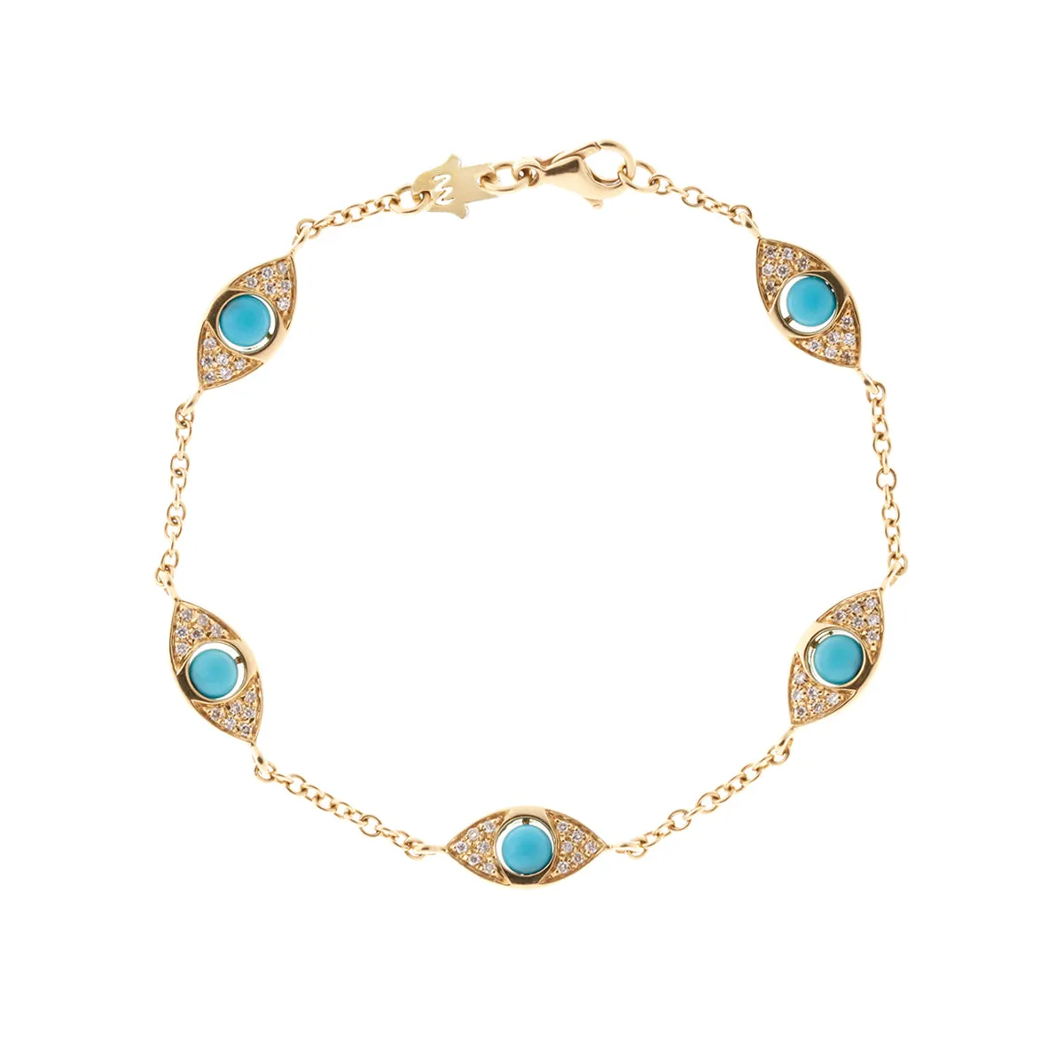 Five Eyes Double Side Pavè Diamonds Bracelet