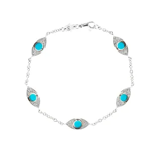 Five Eyes Double Side Pavè Diamonds Bracelet