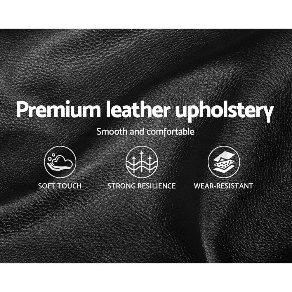 Flio Bed Frame PU Leather - Black King