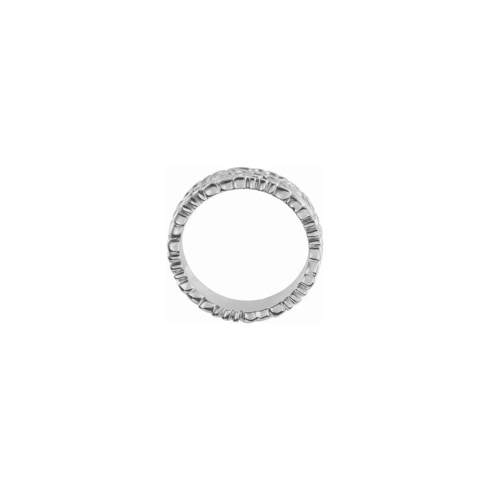 Floral Textured Slim Band