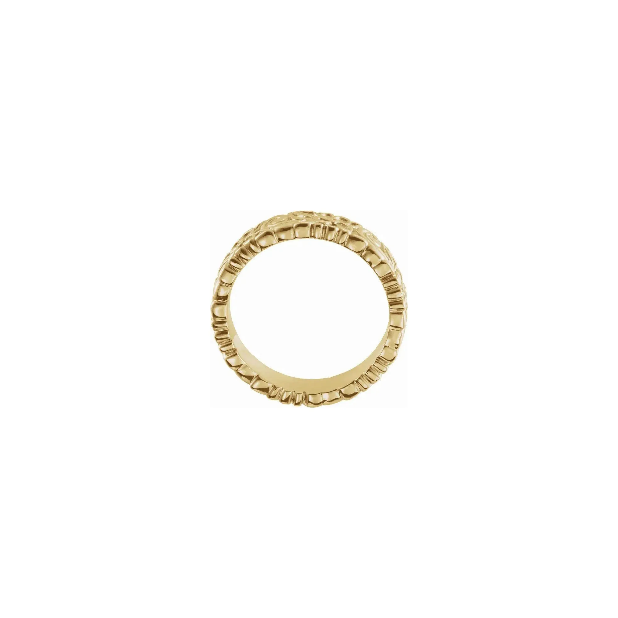 Floral Textured Slim Band