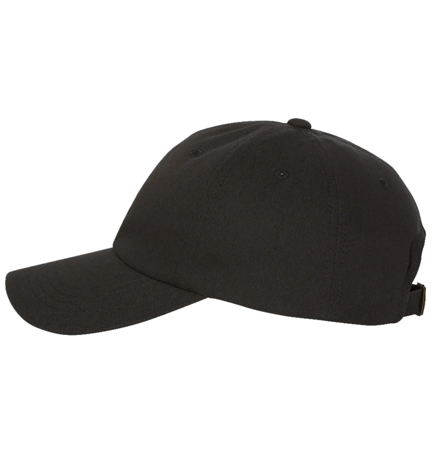 Flounder Kraken 6 Panel Dad Black Hat