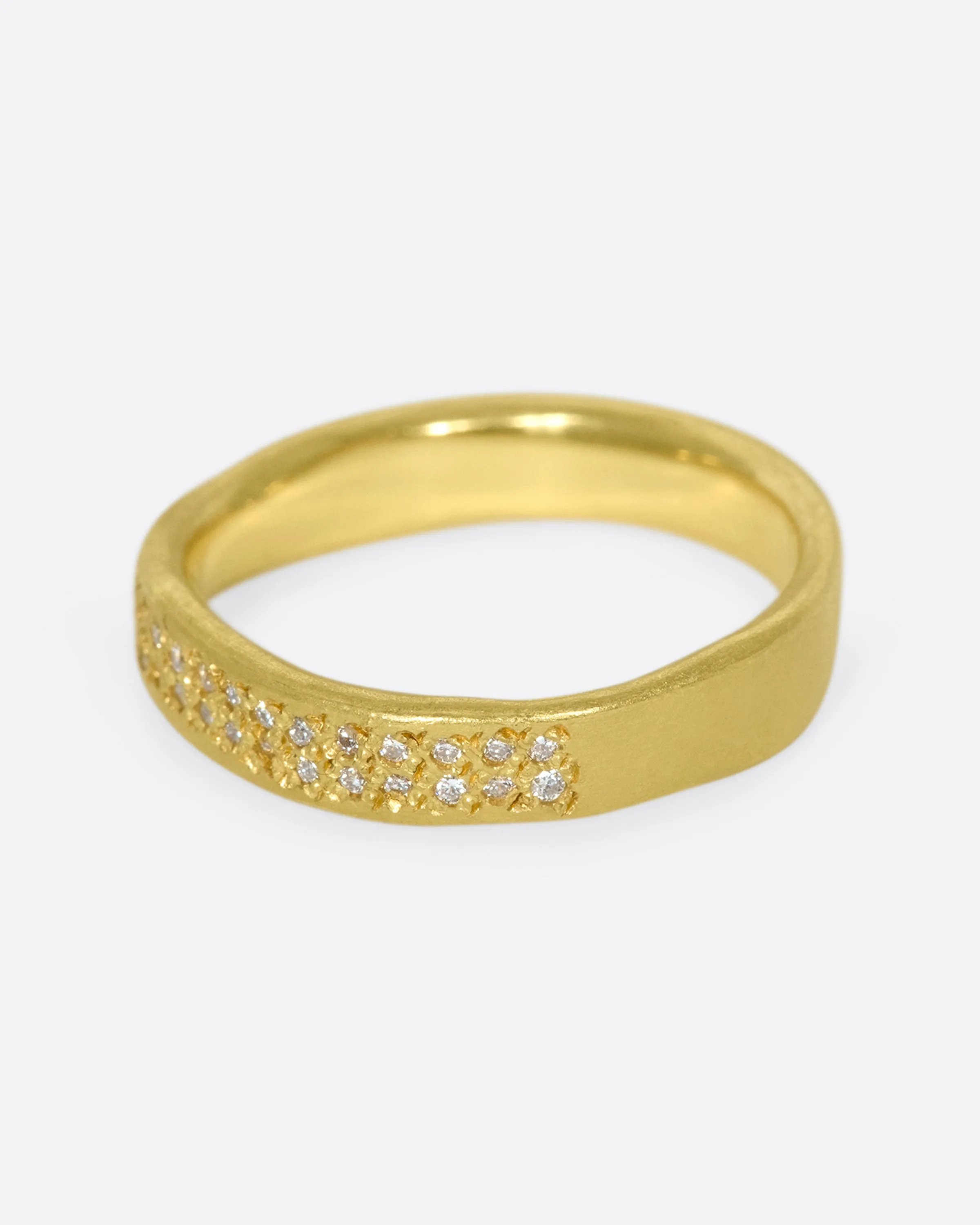 Flow Ring with White Diamonds