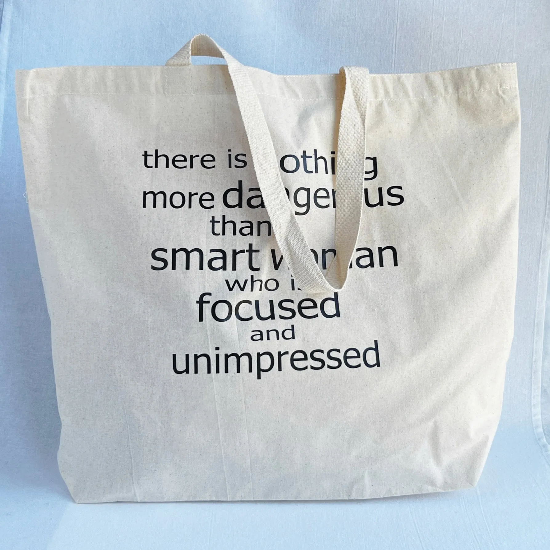 Focused and Unimpressed Women tote bag