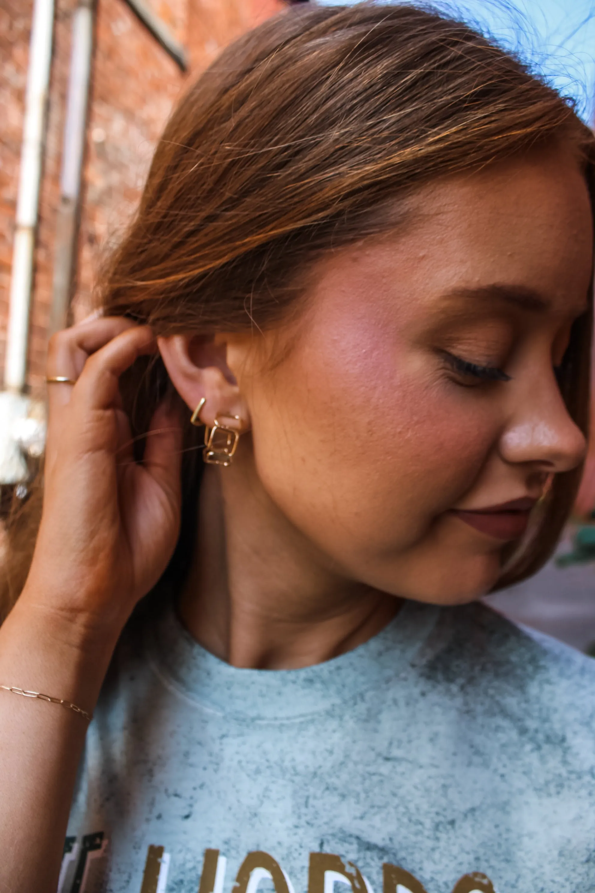 Foever Linked Earrings • Gold