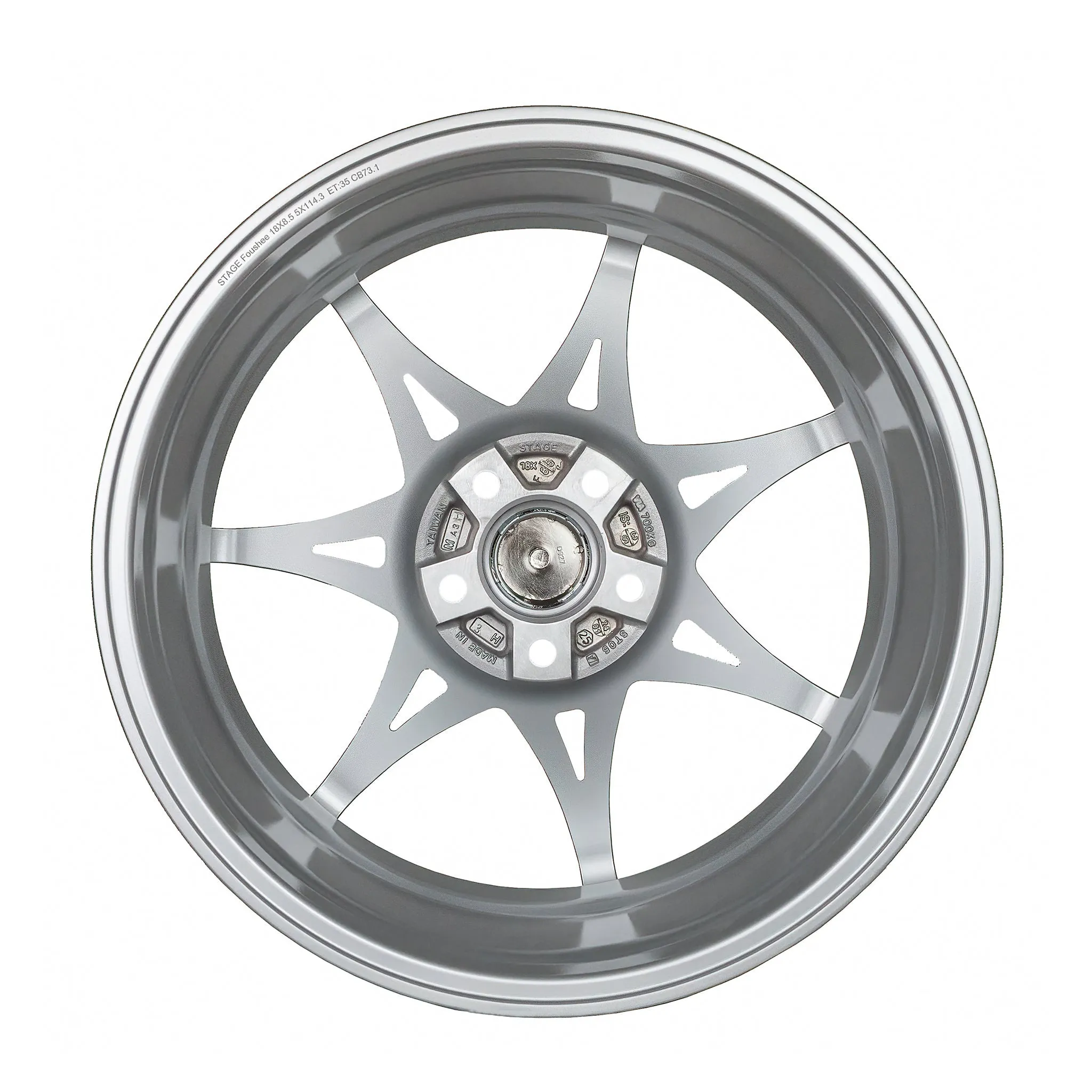 Foushee 18x9.5  38mm 5x120 CB: 74.1 Color: Liquid Silver