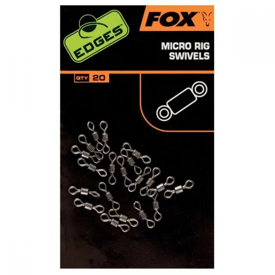 FOX Edges Micro Rig Swivels x 20