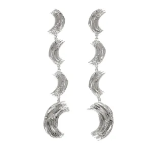 Frida Earrings in Rhodium