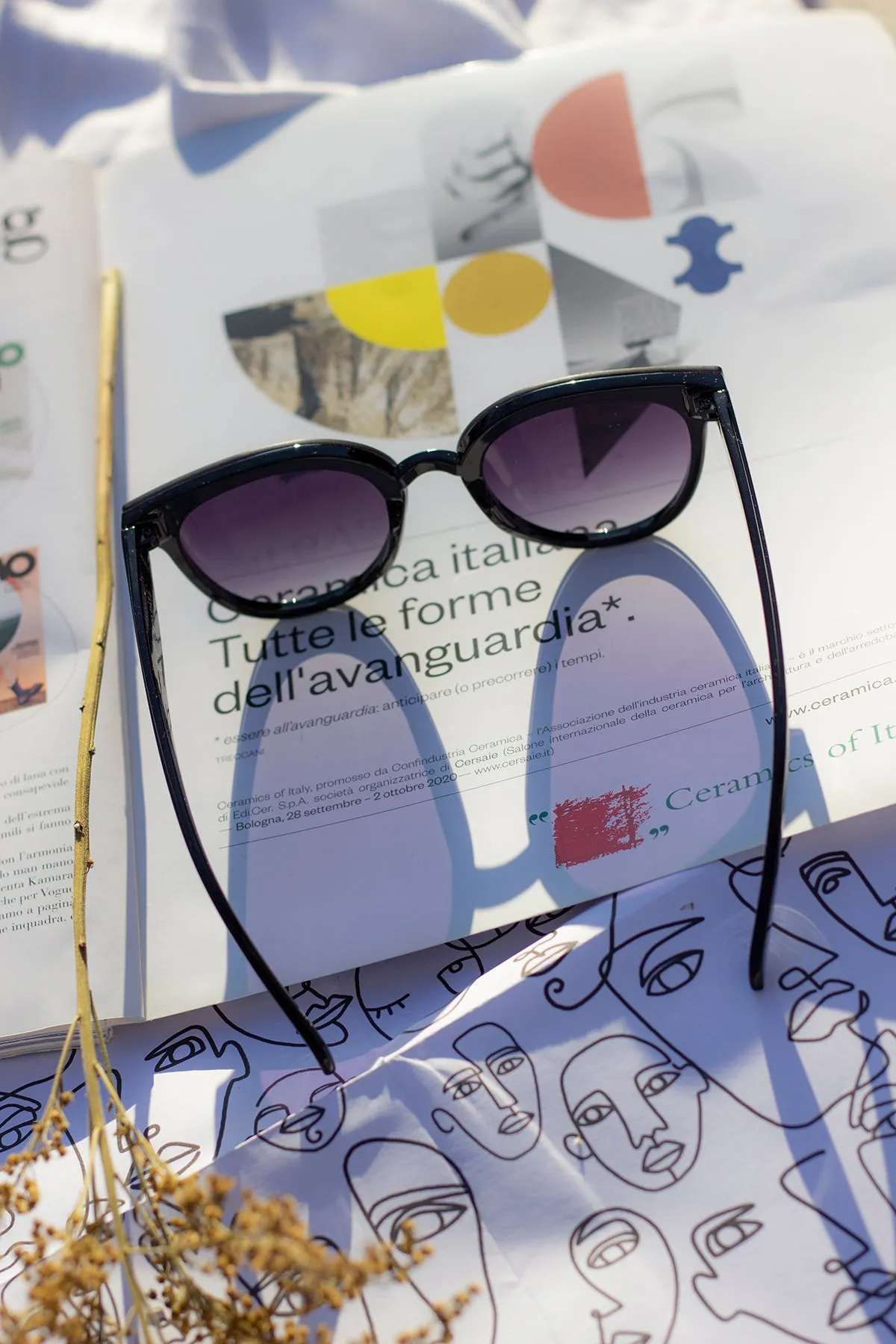 Front Lens Rounded Sunglasses