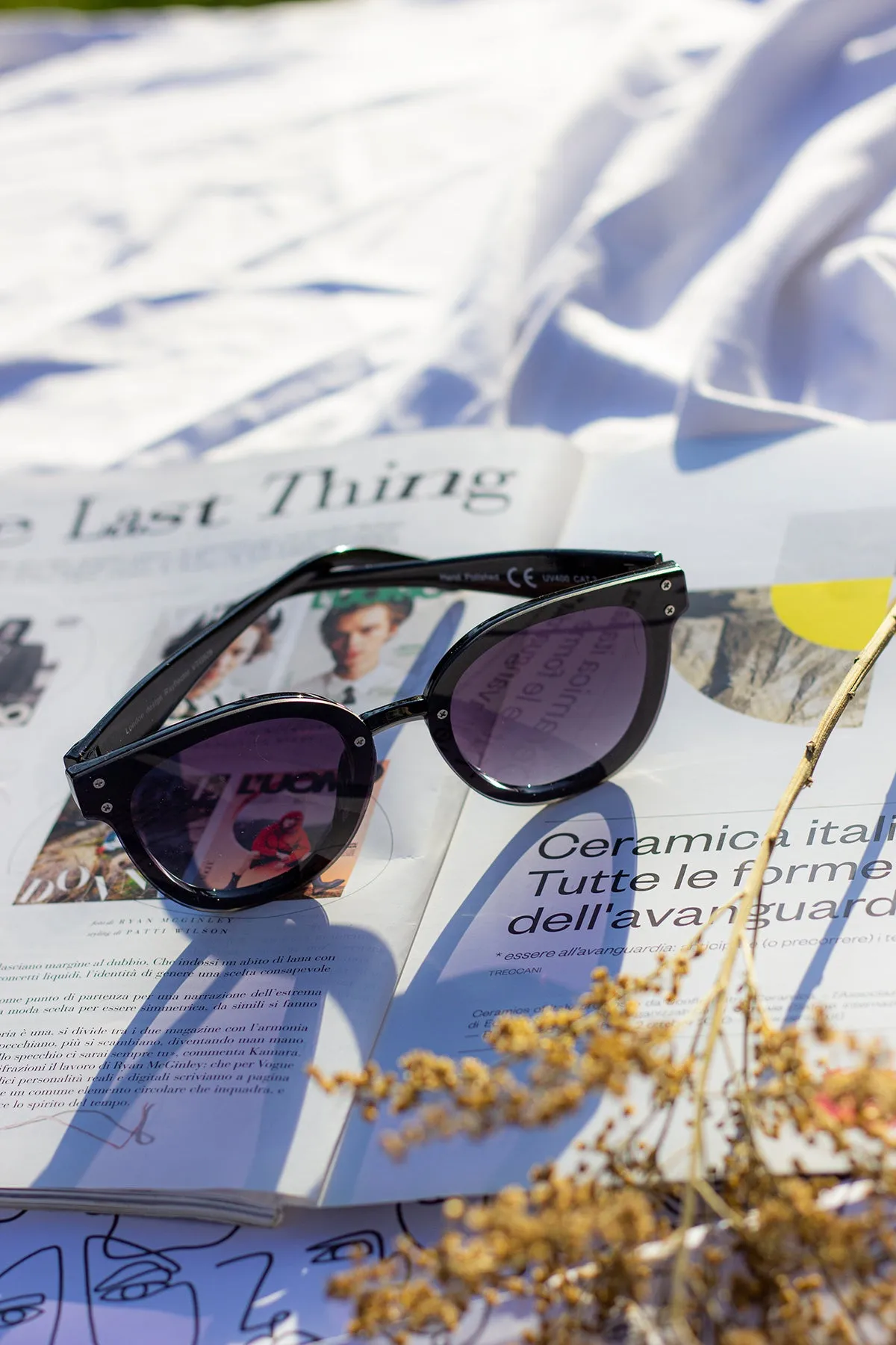 Front Lens Rounded Sunglasses
