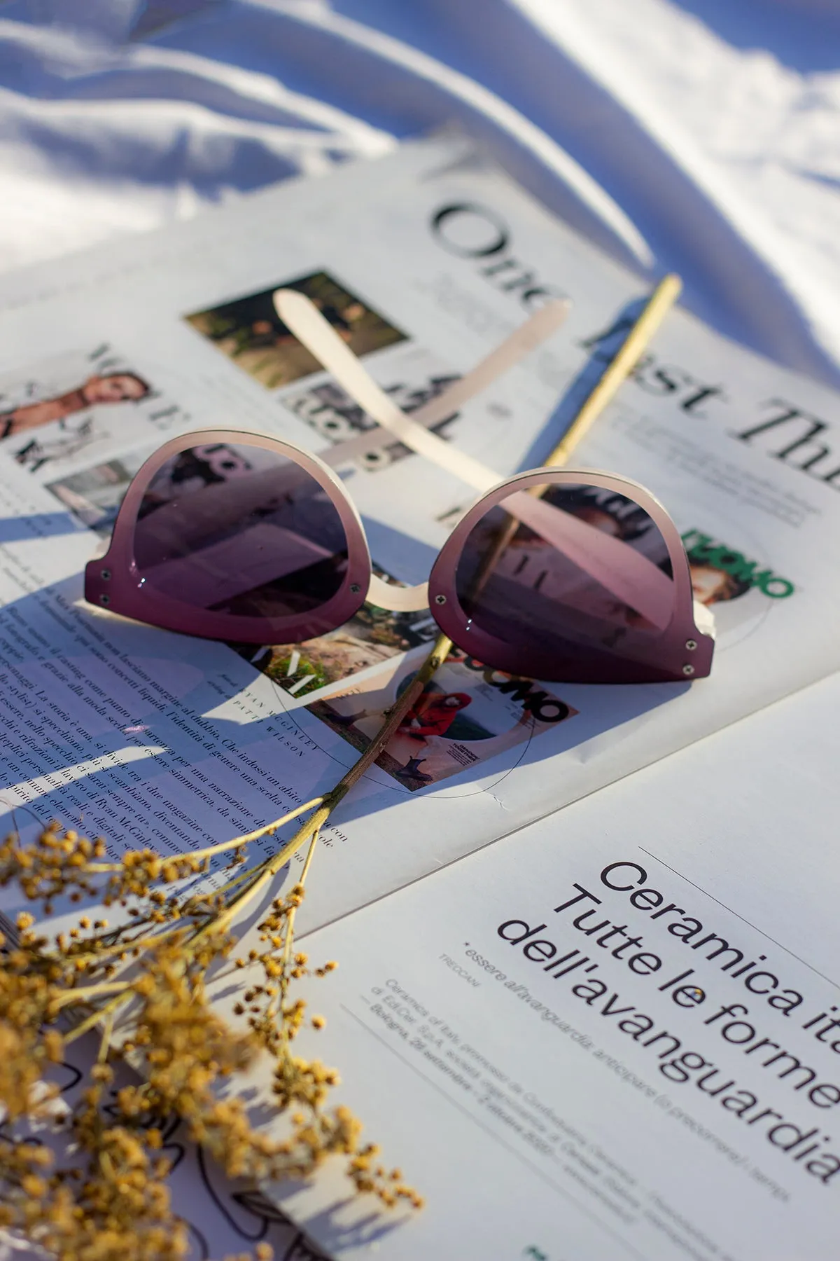 Front Lens Rounded Sunglasses