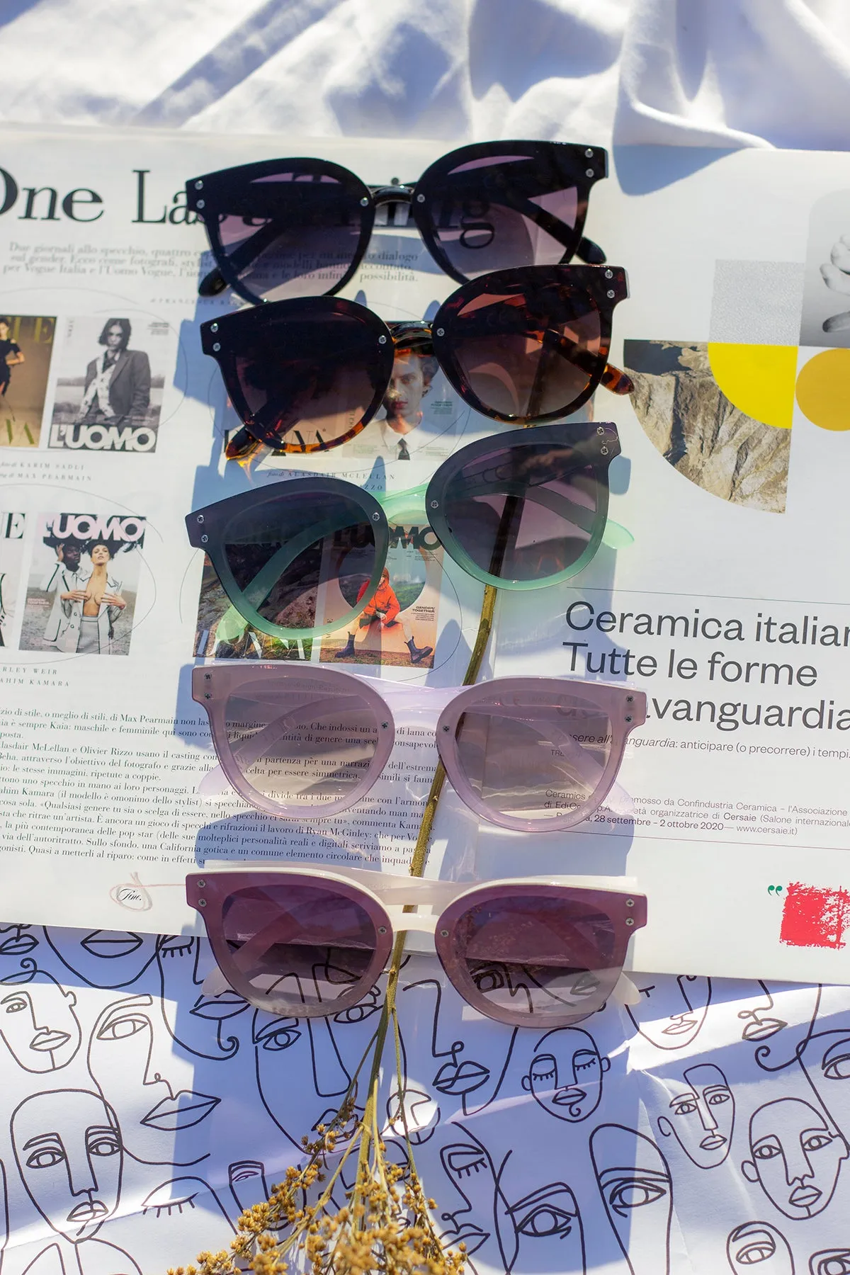 Front Lens Rounded Sunglasses