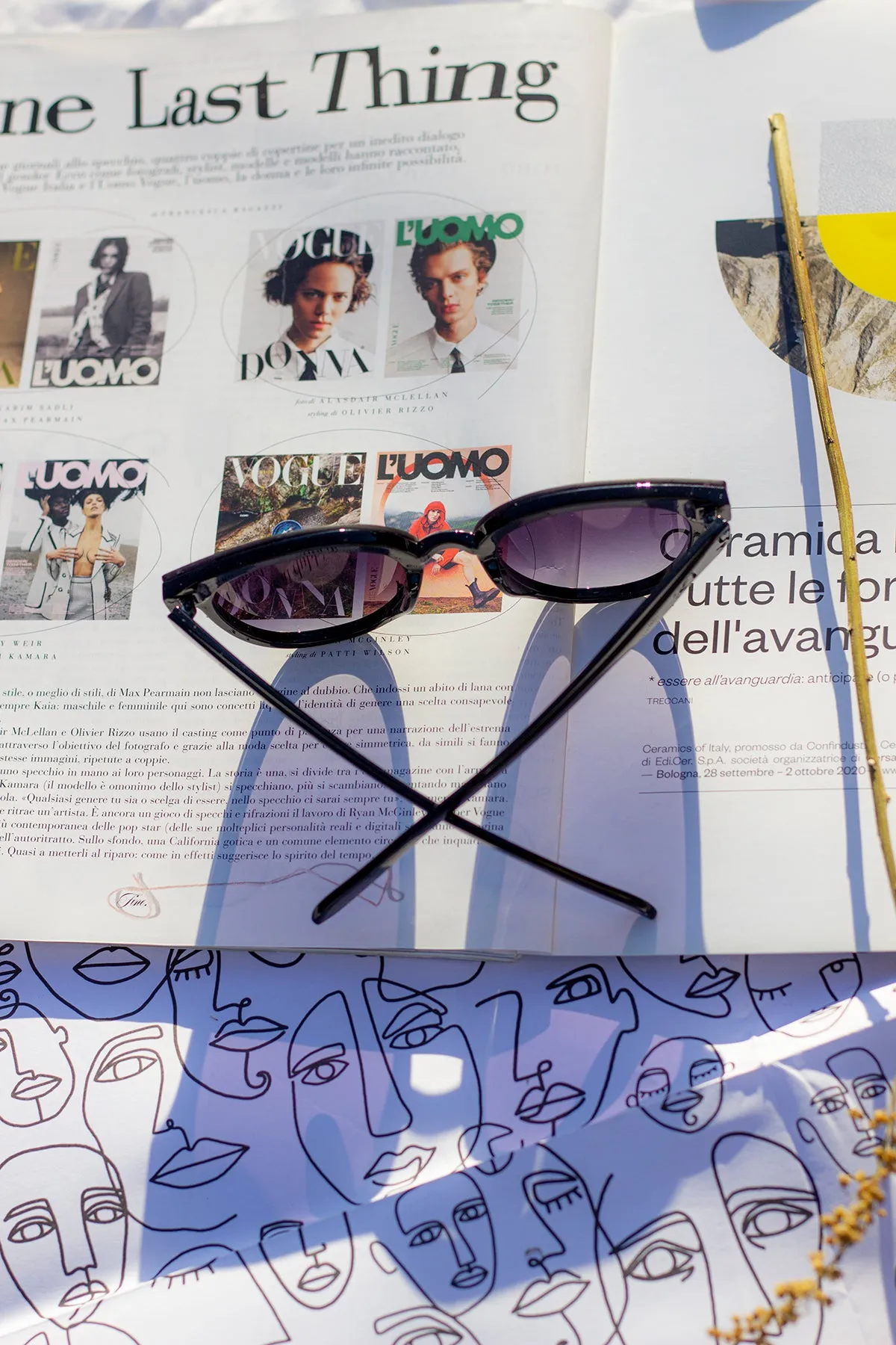 Front Lens Rounded Sunglasses