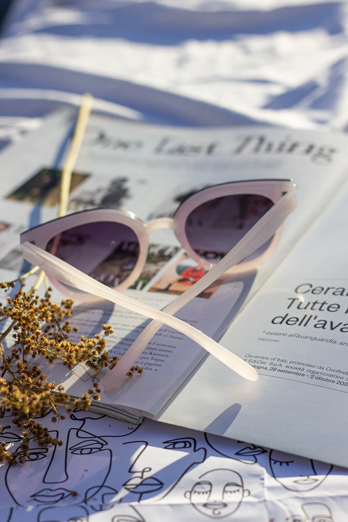 Front Lens Rounded Sunglasses